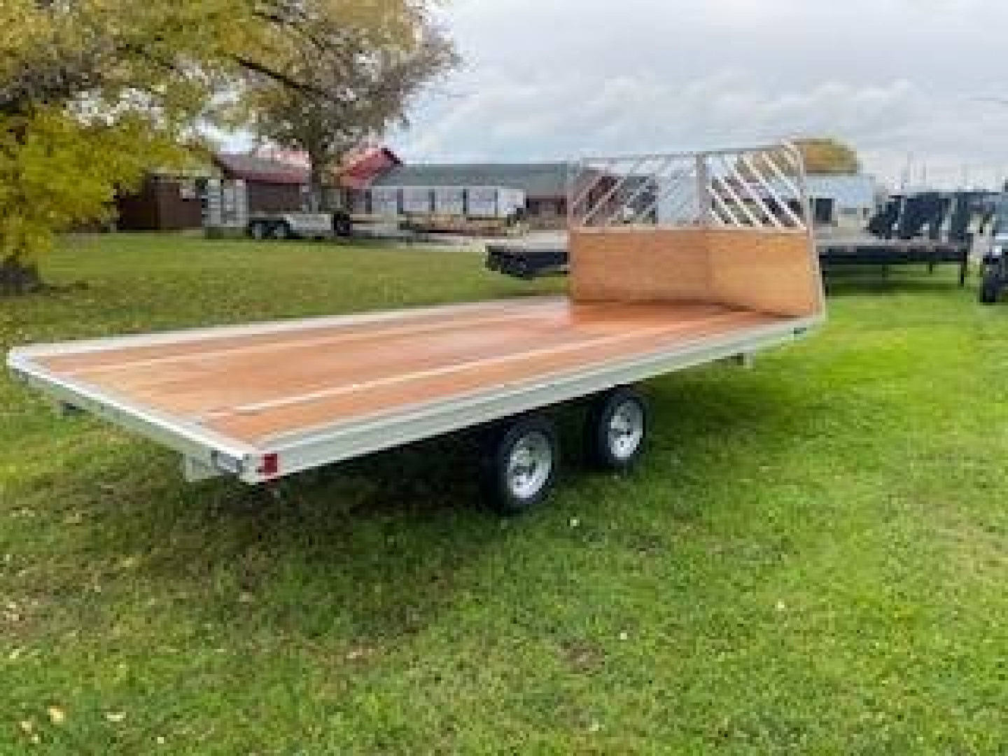 New 2025 Mission 101"X18' Snowmobile Trailer with front Drive Off Salt Sheild and Rear Ramp