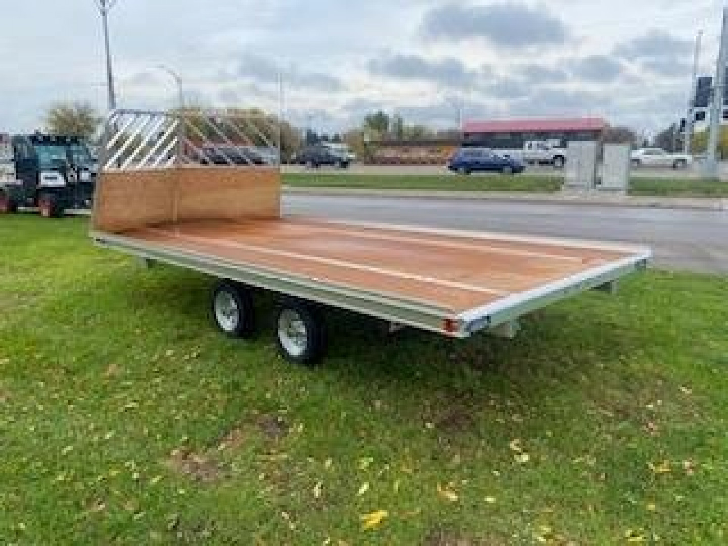 New 2025 Mission 101"X18' Snowmobile Trailer with front Drive Off Salt Sheild and Rear Ramp