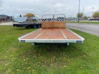 New 2025 Mission 101"X18' Snowmobile Trailer with front Drive Off Salt Sheild and Rear Ramp