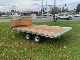 New 2025 Mission 101"X14' Snowmobile Trailer with Drive off Salt Sheild and Rear Ramp