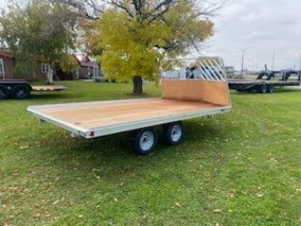 New 2025 Mission 101"X14' Snowmobile Trailer with Drive off Salt Sheild and Rear Ramp