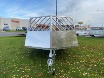 New 2025 Mission 101"X14' Snowmobile Trailer with Drive off Salt Sheild and Rear Ramp