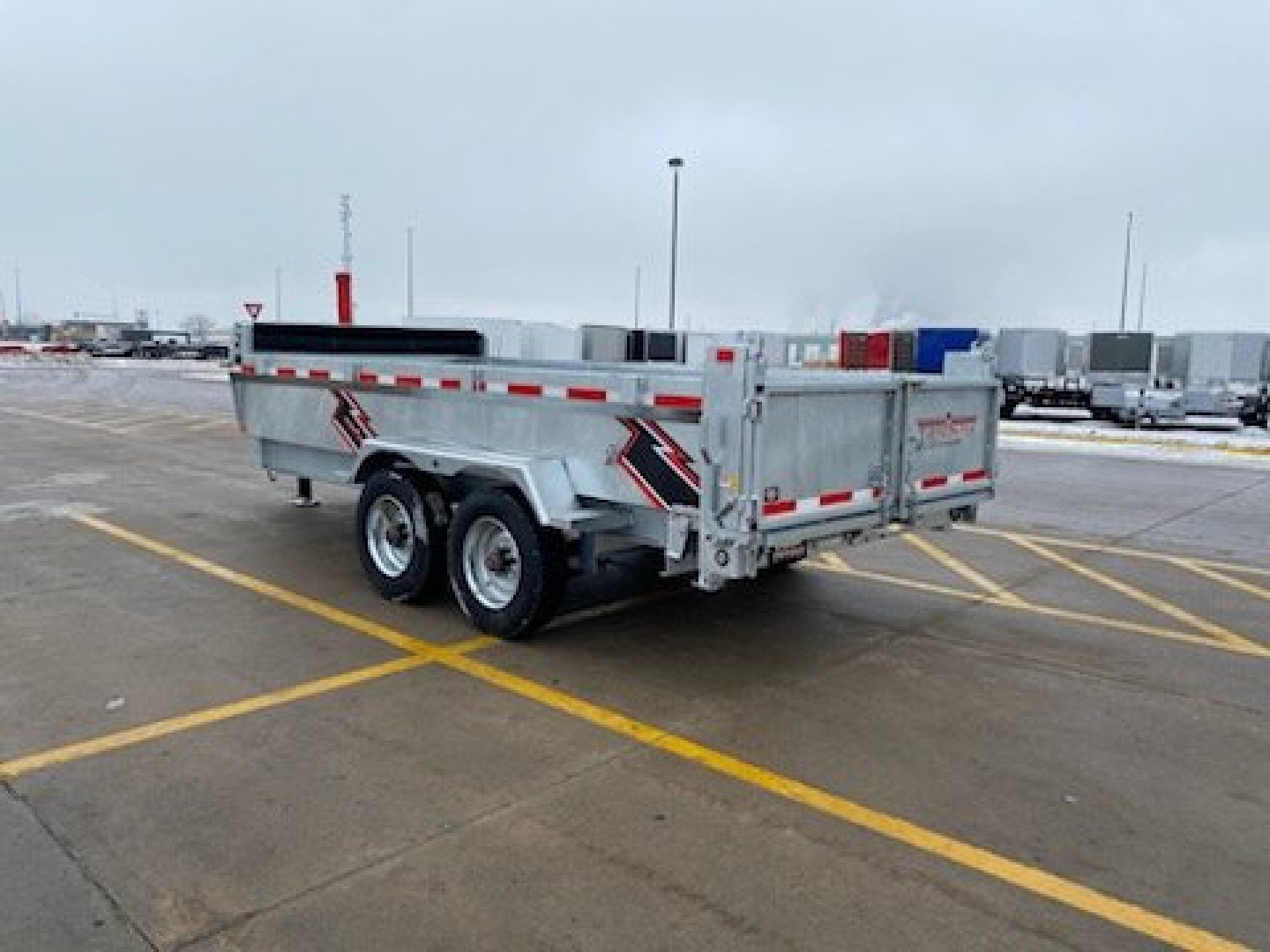 New 2025 TRIUMPH TA82x16-20K Galvanized Dump Trailer