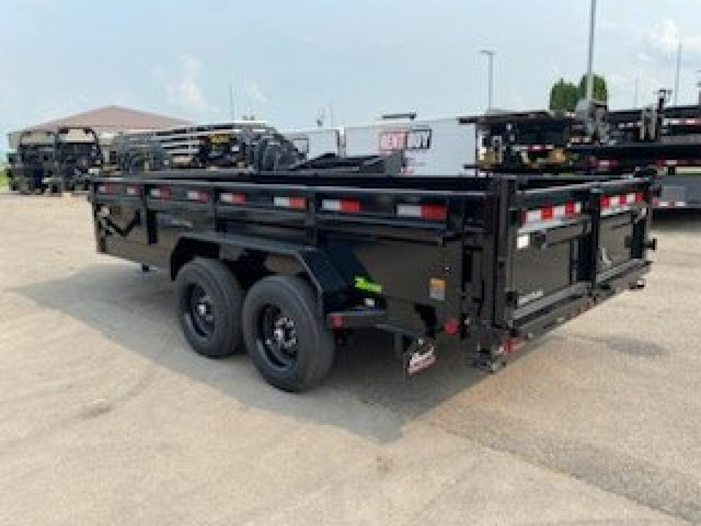 New 2025 LOAD TRAIL DL16 Dump 16k, 7ga. Floor, Fork Holders