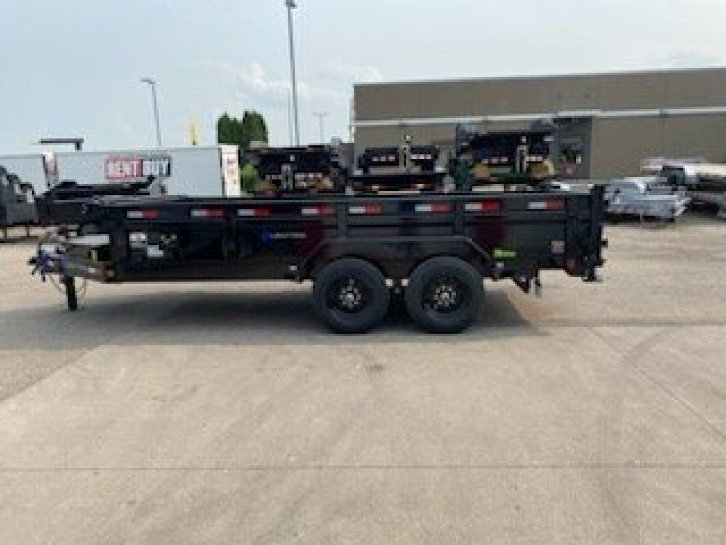 New 2025 LOAD TRAIL DL16 Dump 16k, 7ga. Floor, Fork Holders