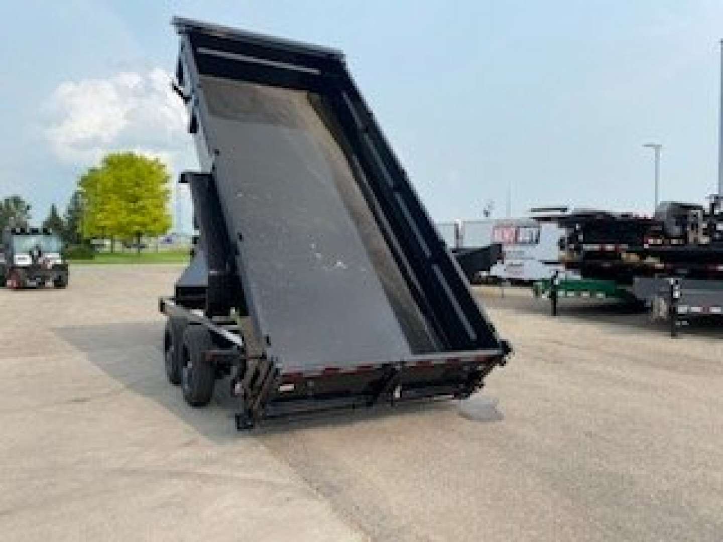 New 2025 LOAD TRAIL DL16 Dump 16k, 7ga. Floor, Fork Holders