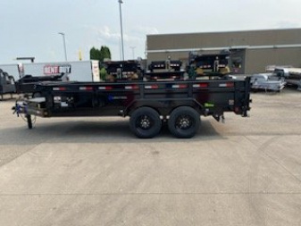 New 2025 LOAD TRAIL DL16 Dump 16k, 7ga. Floor, Fork Holders