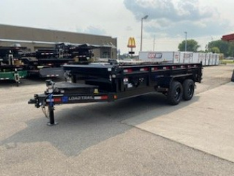 New 2025 LOAD TRAIL DL16 Dump 16k, 7ga. Floor, Fork Holders