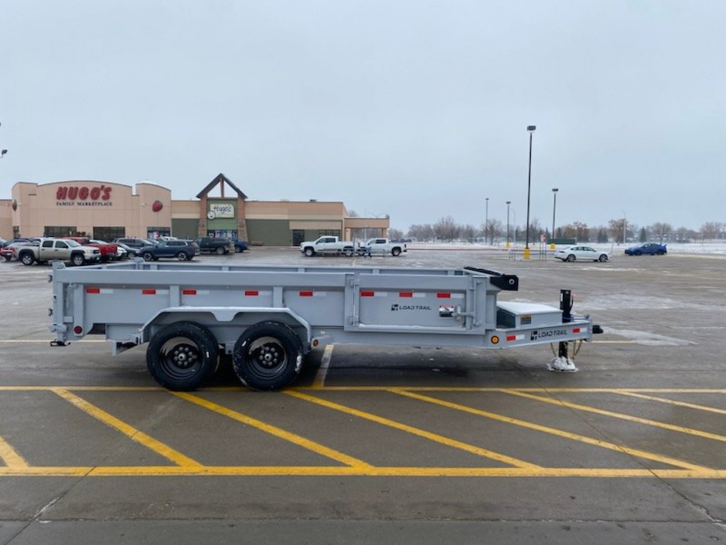 New 2025 LOAD TRAIL DL16 Dump, 16k, 7 ga., Hy.Jacks, Side Dr, Fork Holders, Solar