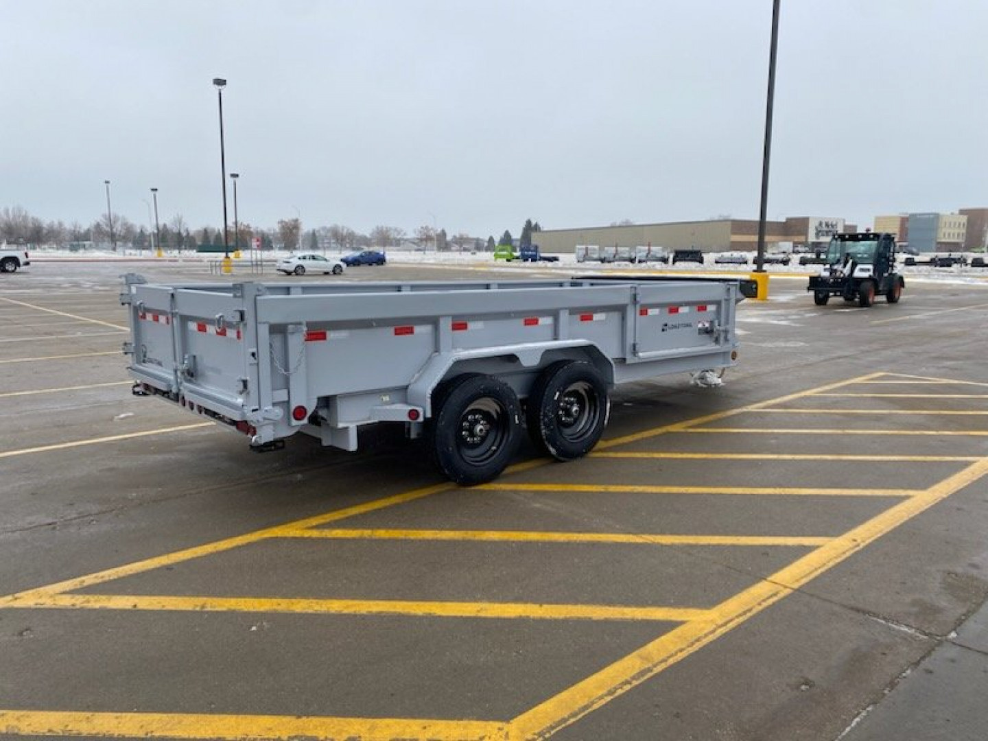 New 2025 LOAD TRAIL DL16 Dump, 16k, 7 ga., Hy.Jacks, Side Dr, Fork Holders, Solar