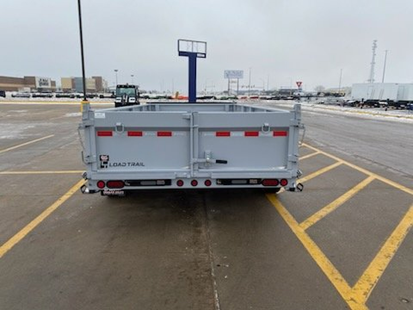 New 2025 LOAD TRAIL DL16 Dump, 16k, 7 ga., Hy.Jacks, Side Dr, Fork Holders, Solar