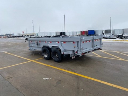 New 2025 LOAD TRAIL DL16 Dump, 16k, 7 ga., Hy.Jacks, Side Dr, Fork Holders, Solar