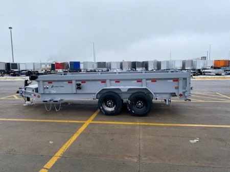 New 2025 LOAD TRAIL DL16 Dump, 16k, 7 ga., Hy.Jacks, Side Dr, Fork Holders, Solar