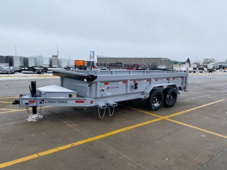 New 2025 LOAD TRAIL DL16 Dump, 16k, 7 ga., Hy.Jacks, Side Dr, Fork Holders, Solar