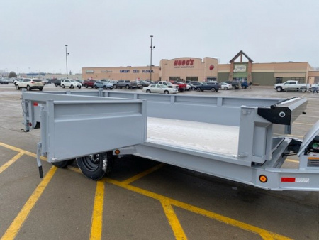 New 2025 LOAD TRAIL DL16 Dump, 16k, 7 ga., Hy.Jacks, Side Dr, Fork Holders, Solar