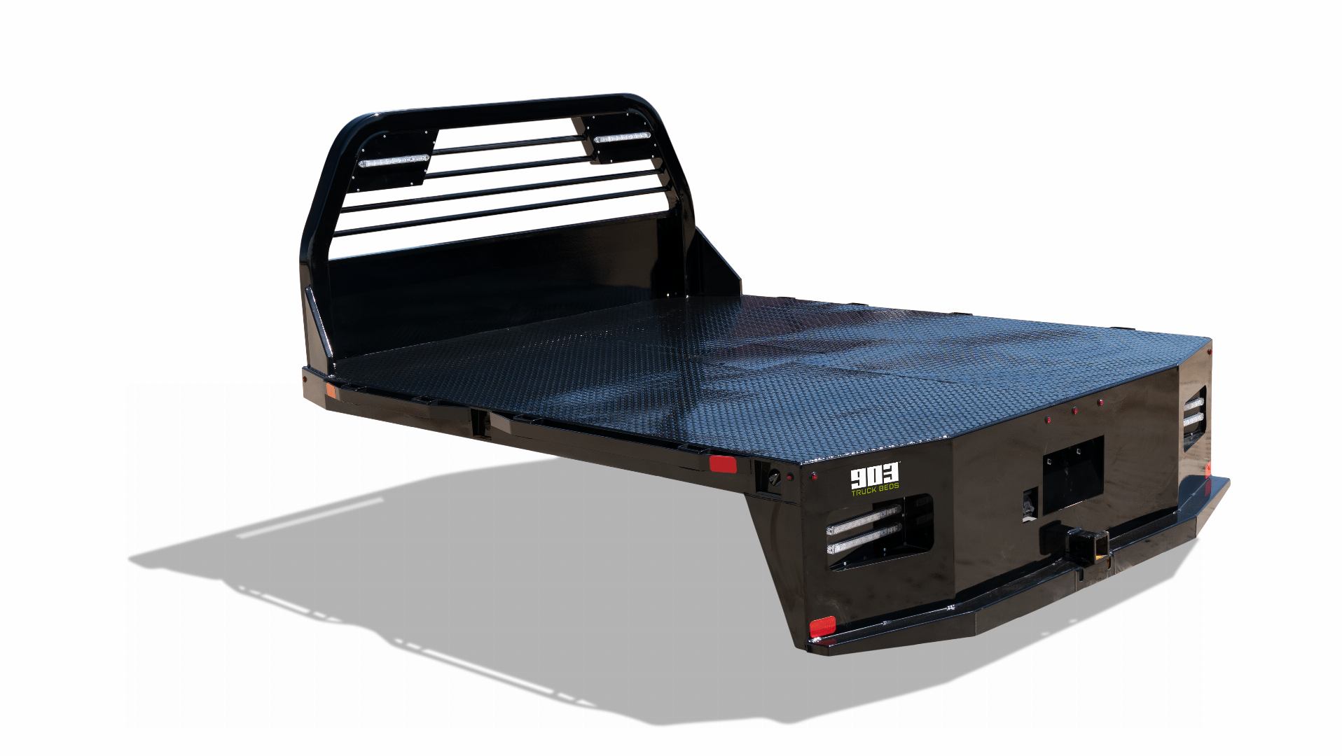 New 903 Truck Beds Flat Deck with GN and Receiver Hitch, ALL SIZES AVAILABLE
