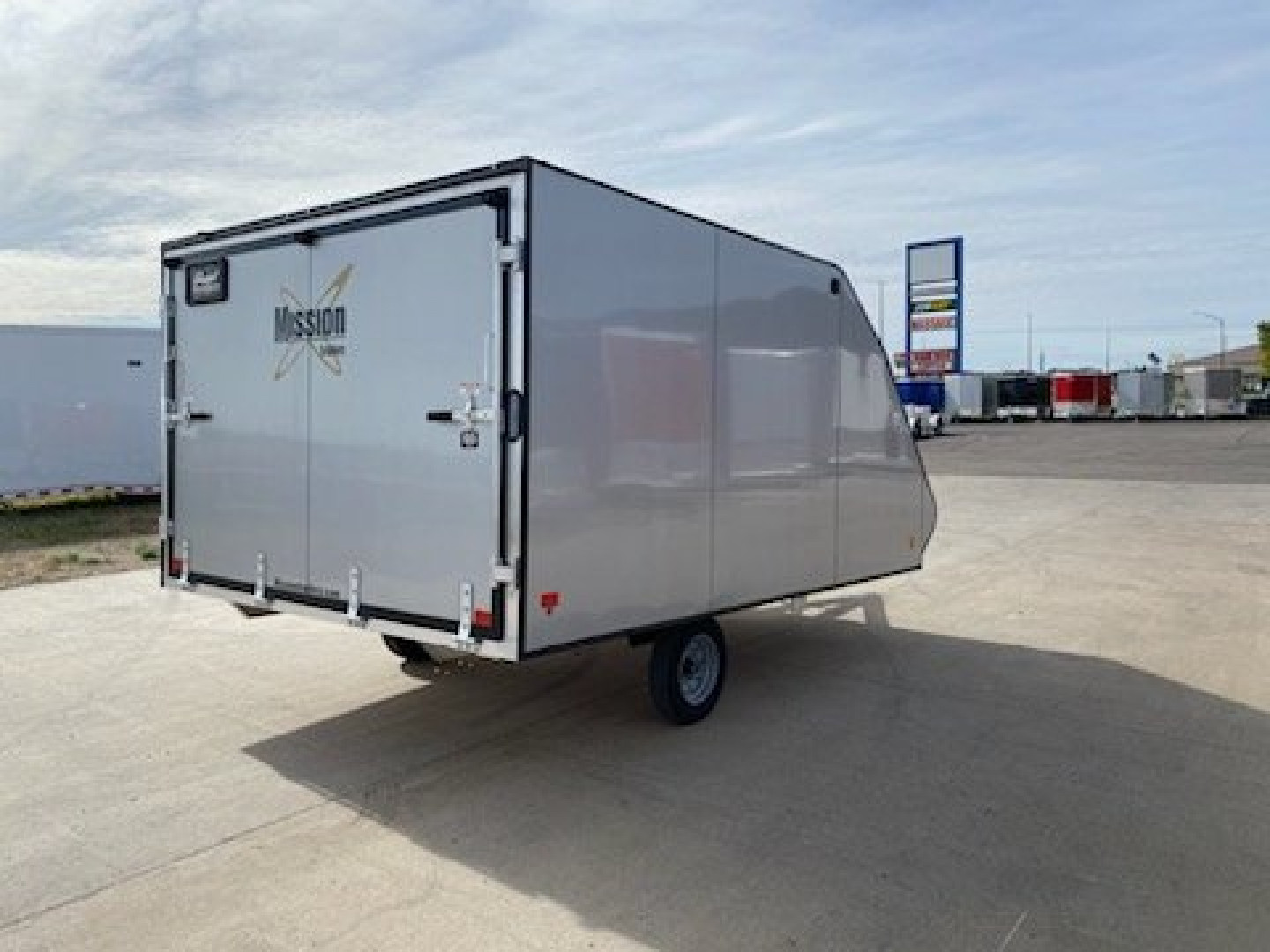New 2025 MISSION MFS 101x12 Crossover Enclosed Snowmobile Trailer