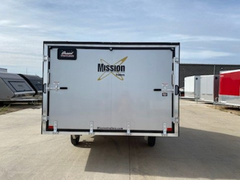 New 2025 MISSION MFS 101x12 Crossover Enclosed Snowmobile Trailer