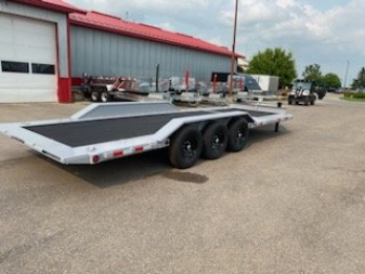 New 2024 LOAD TRAIL 102" X 24' TILT-N-GO TRIPLE AXLE TILT DECK I-BEAM FRAME