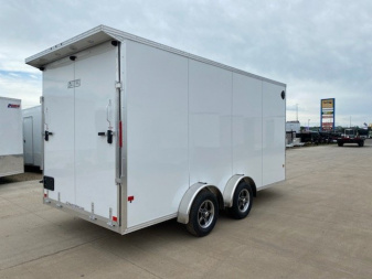 New 2024 EZ HAULER 7.4'X16'+24" UTV ALUMINUM Enclosed Trailer