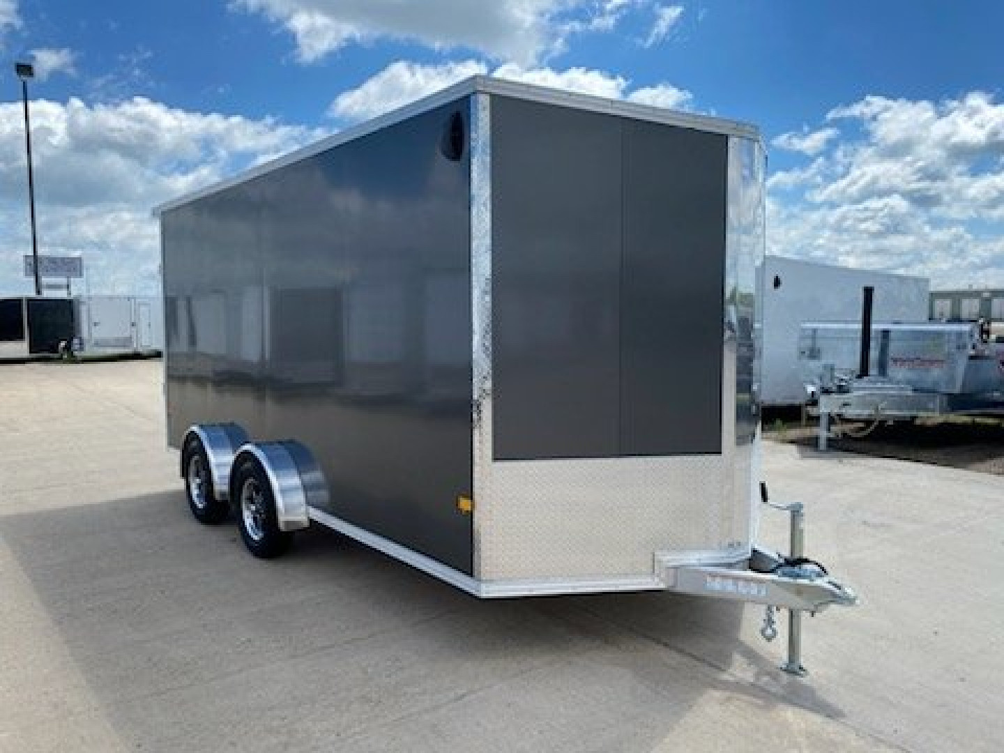 New 2024 EZ HAULER 7.4'X16'+24" UTV ALUMINUM Enclosed Trailer