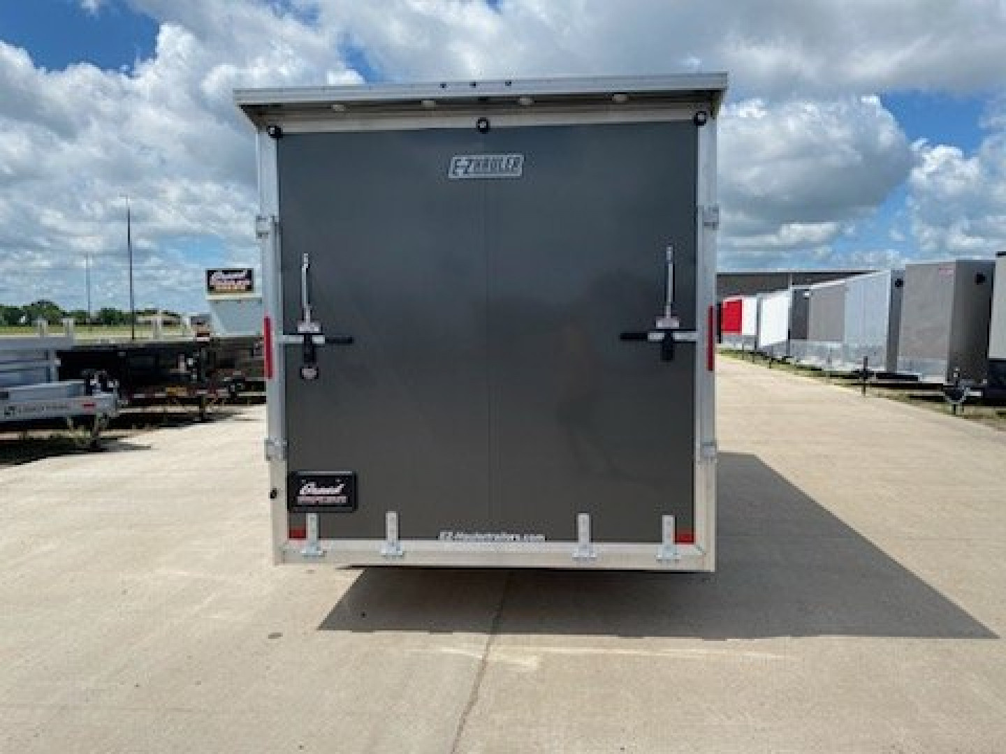 New 2024 EZ HAULER 7.4'X16'+24" UTV ALUMINUM Enclosed Trailer