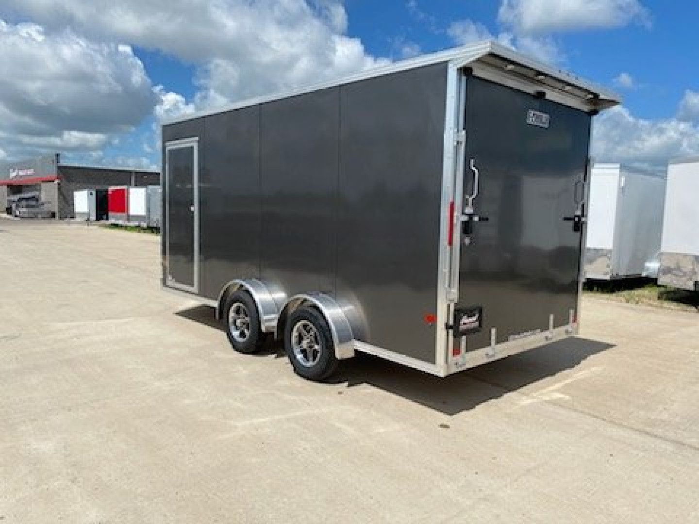 New 2024 EZ HAULER 7.4'X16'+24" UTV ALUMINUM Enclosed Trailer