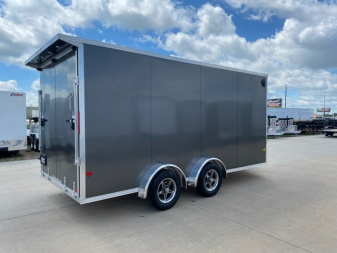 New 2024 EZ HAULER 7.4'X16'+24" UTV ALUMINUM Enclosed Trailer
