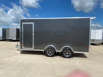 New 2024 EZ HAULER 7.4'X16'+24" UTV ALUMINUM Enclosed Trailer