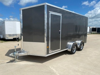 New 2024 EZ HAULER 7.4'X16'+24  UTV ALUMINUM Enclosed Trailer