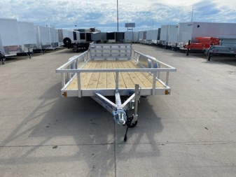 New 2024 Mission MLS80X16-2.0 Utility Trailer W/Bi-Fold Rear Ramp