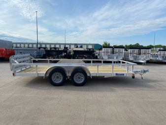 New 2024 Mission MLS80X16-2.0 Utility Trailer W/Bi-Fold Rear Ramp