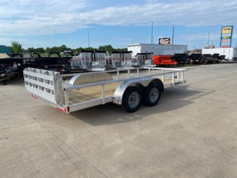 New 2024 Mission MLS80X16-2.0 Utility Trailer W/Bi-Fold Rear Ramp