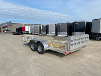 New 2024 Mission MLS80X16-2.0 Utility Trailer W/Bi-Fold Rear Ramp