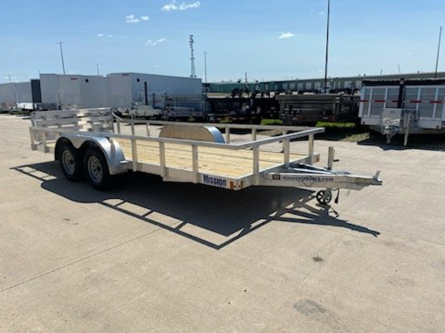 New 2024 Mission MLS80X18-2.0 Utility Trailer W/Bi-Fold Rear Ramp