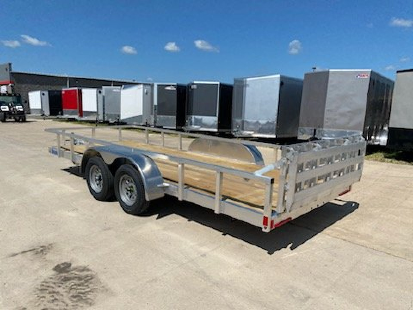 New 2024 Mission MLS80X18-2.0 Utility Trailer W/Bi-Fold Rear Ramp