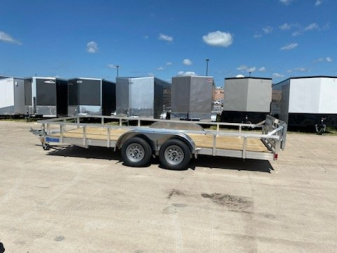 New 2024 Mission MLS80X18-2.0 Utility Trailer W/Bi-Fold Rear Ramp