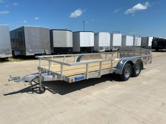 New 2024 Mission MLS80X18-2.0 Utility Trailer W/Bi-Fold Rear Ramp