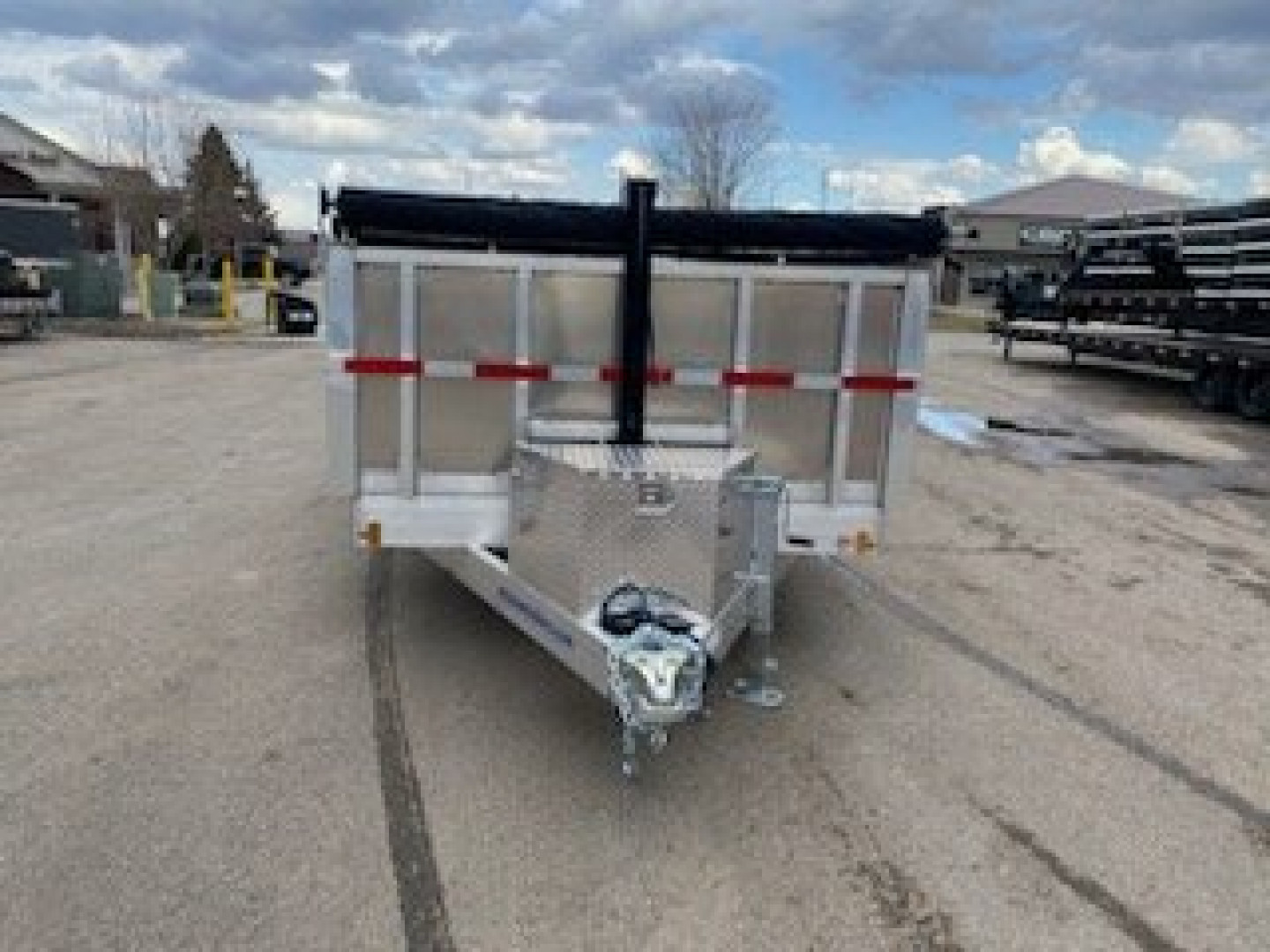 New 2024 MISSION ALUMINUM 7x16 Dump Trailer