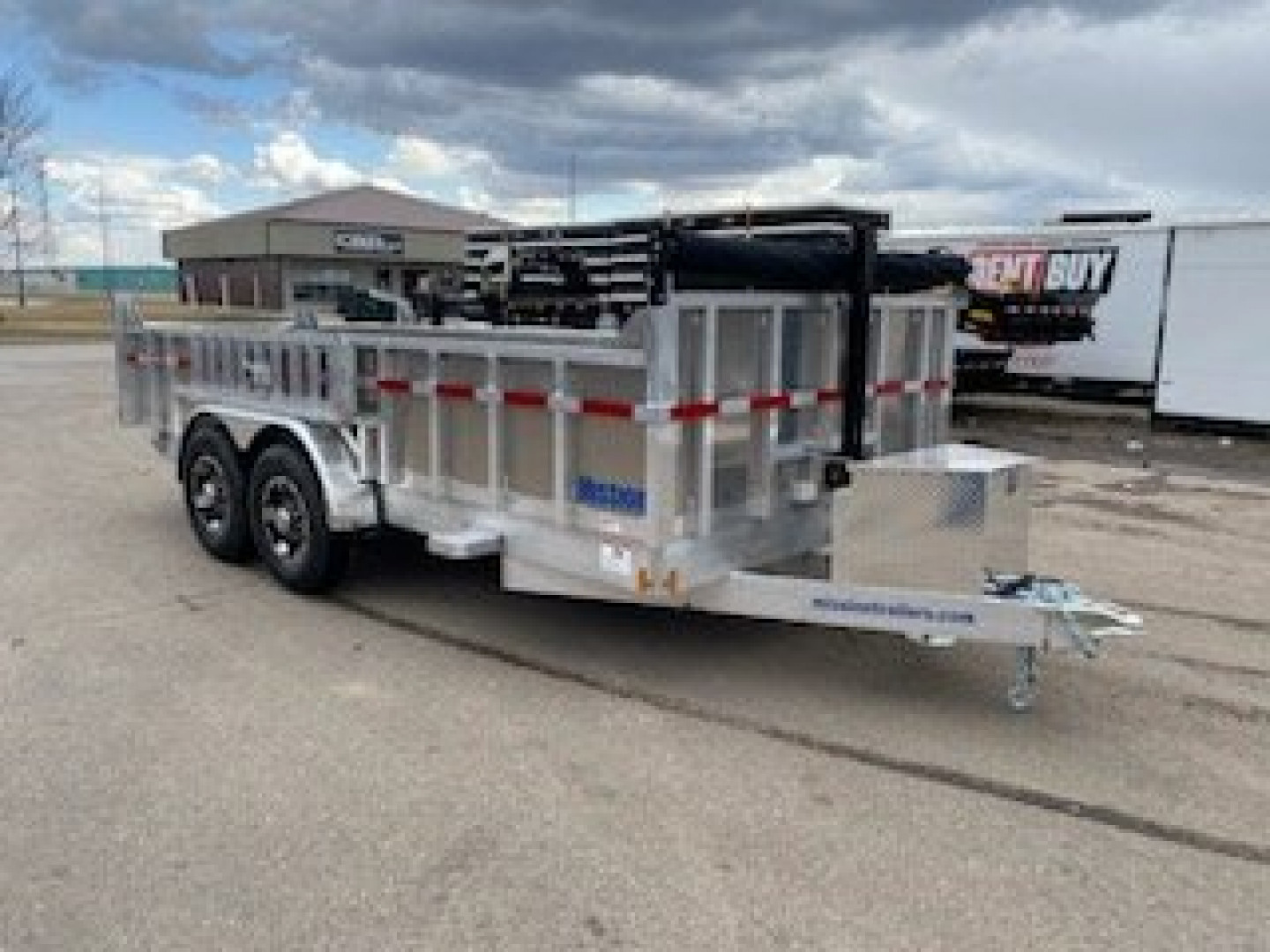 New 2024 MISSION ALUMINUM 7x16 Dump Trailer