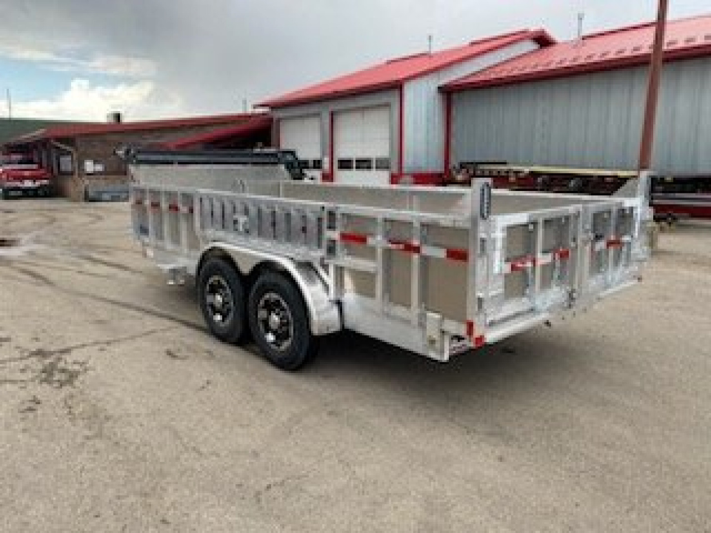 New 2024 MISSION ALUMINUM 7x16 Dump Trailer