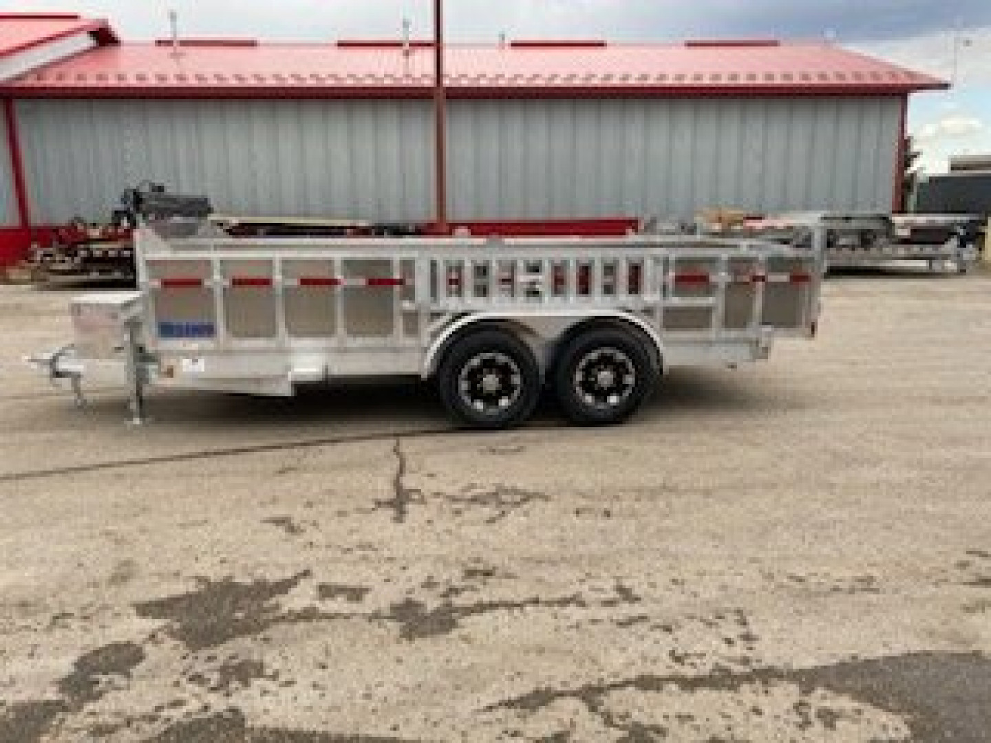 New 2024 MISSION ALUMINUM 7x16 Dump Trailer