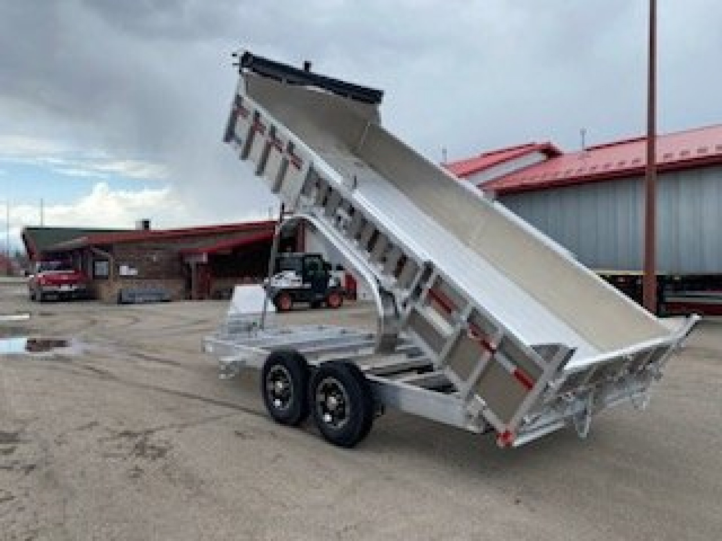 New 2024 MISSION ALUMINUM 7x16 Dump Trailer
