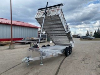 New 2024 MISSION ALUMINUM 7x16 Dump Trailer