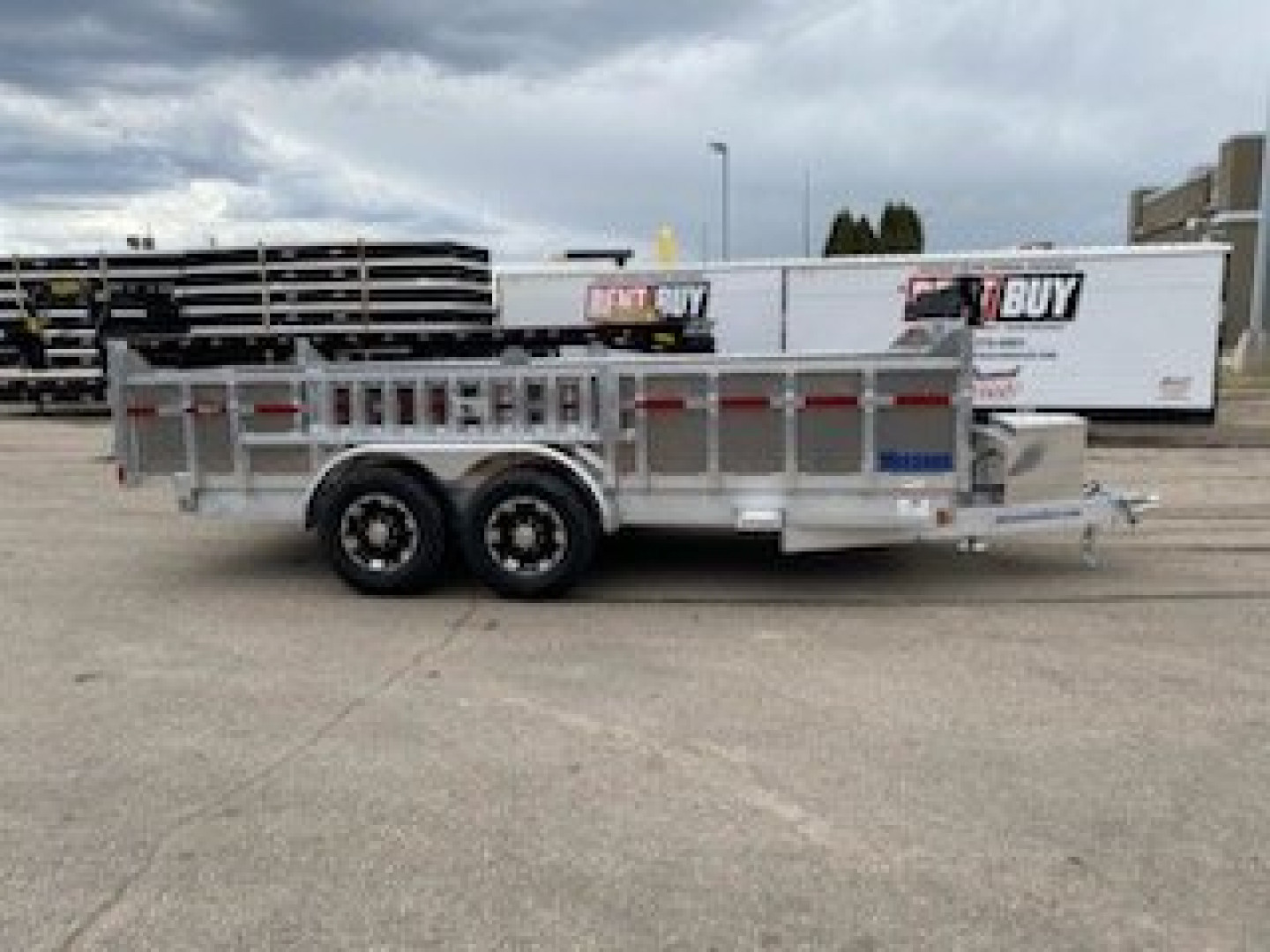 New 2024 MISSION ALUMINUM 7x16 Dump Trailer