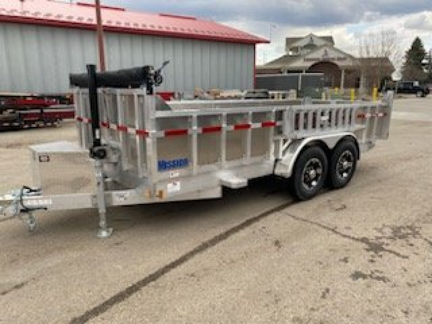 New 2024 MISSION ALUMINUM 7x16 Dump Trailer
