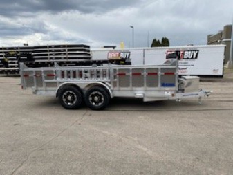 New 2024 MISSION ALUMINUM 7x16 Dump Trailer