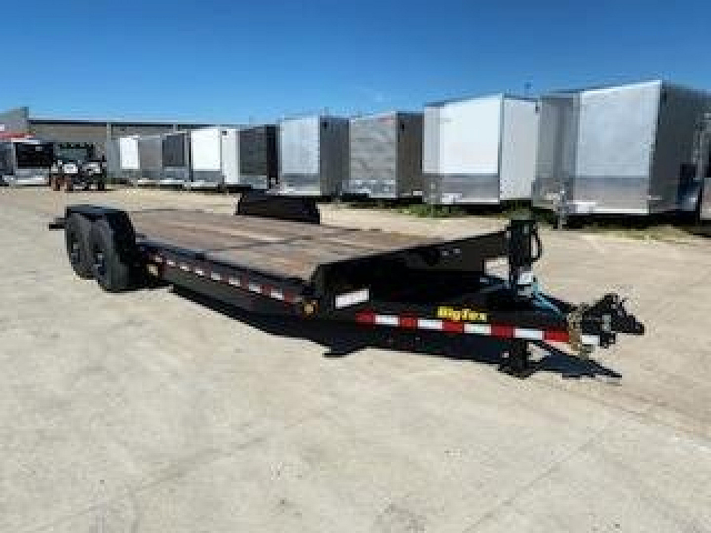 New 2024 BIG TEX 83"X 20 Split Tilt Flatbed Equipment Trailer