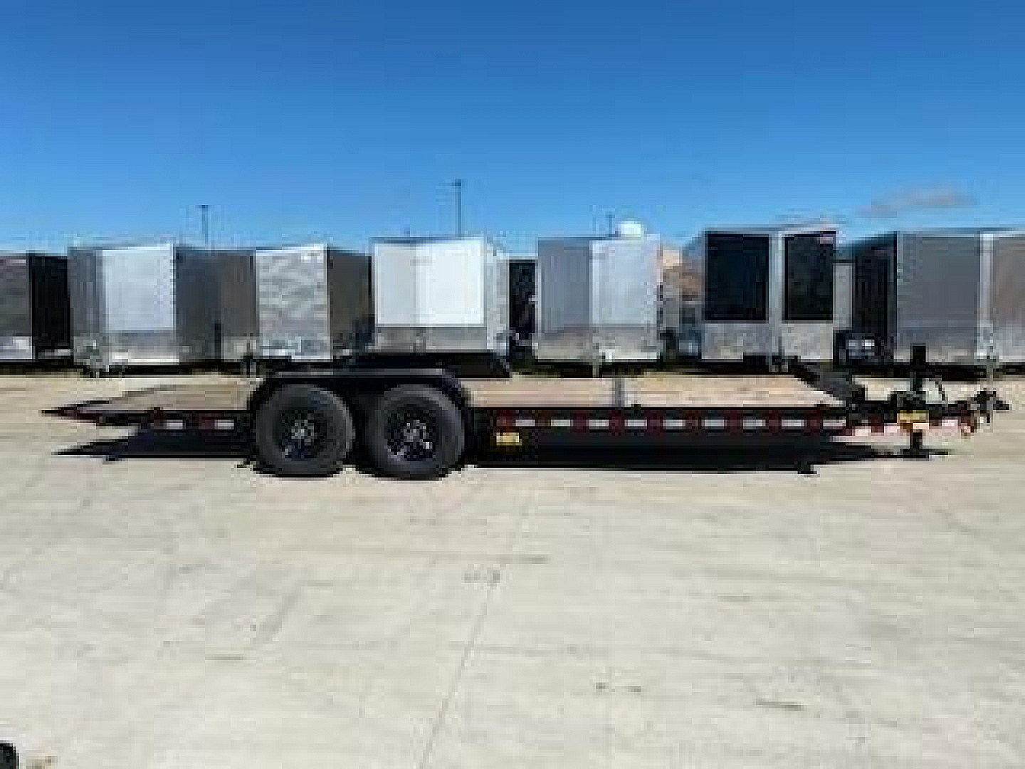 New 2024 BIG TEX 83"X 20 Split Tilt Flatbed Equipment Trailer