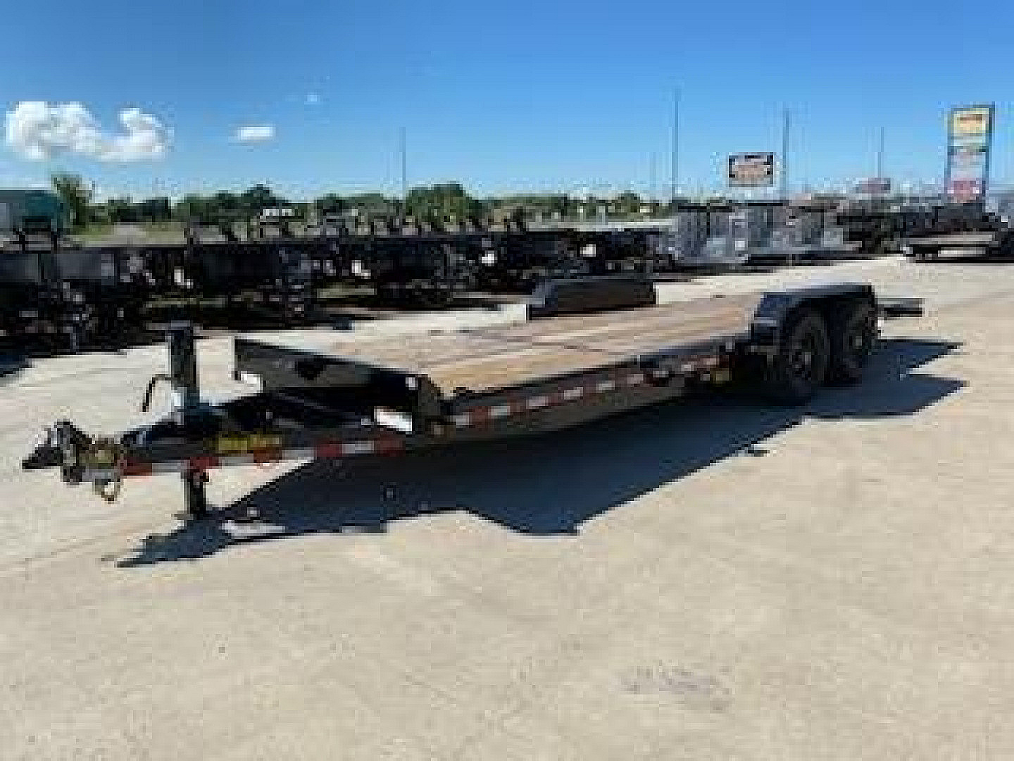 New 2024 BIG TEX 83"X 20 Split Tilt Flatbed Equipment Trailer